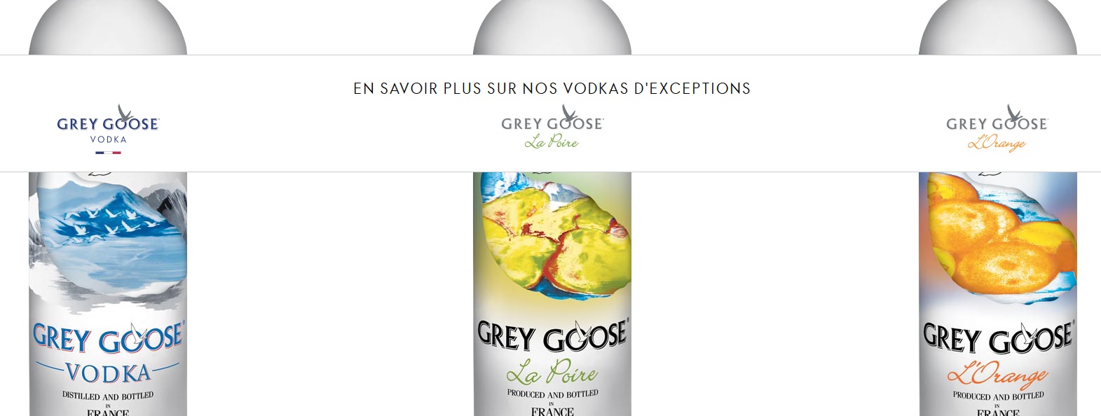 gamme de vodka Grey Goose